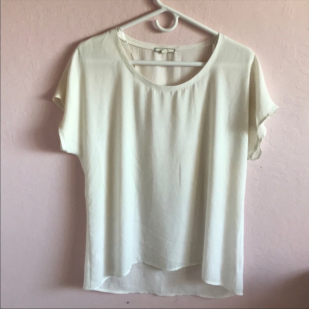 Anthro polyester blouse